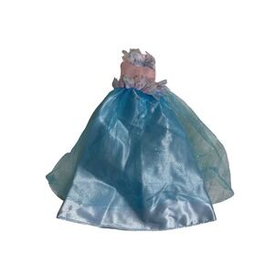 Doll Dress Blue Pink Sparkle Tulle Fairy Princess Ball Gown Costume